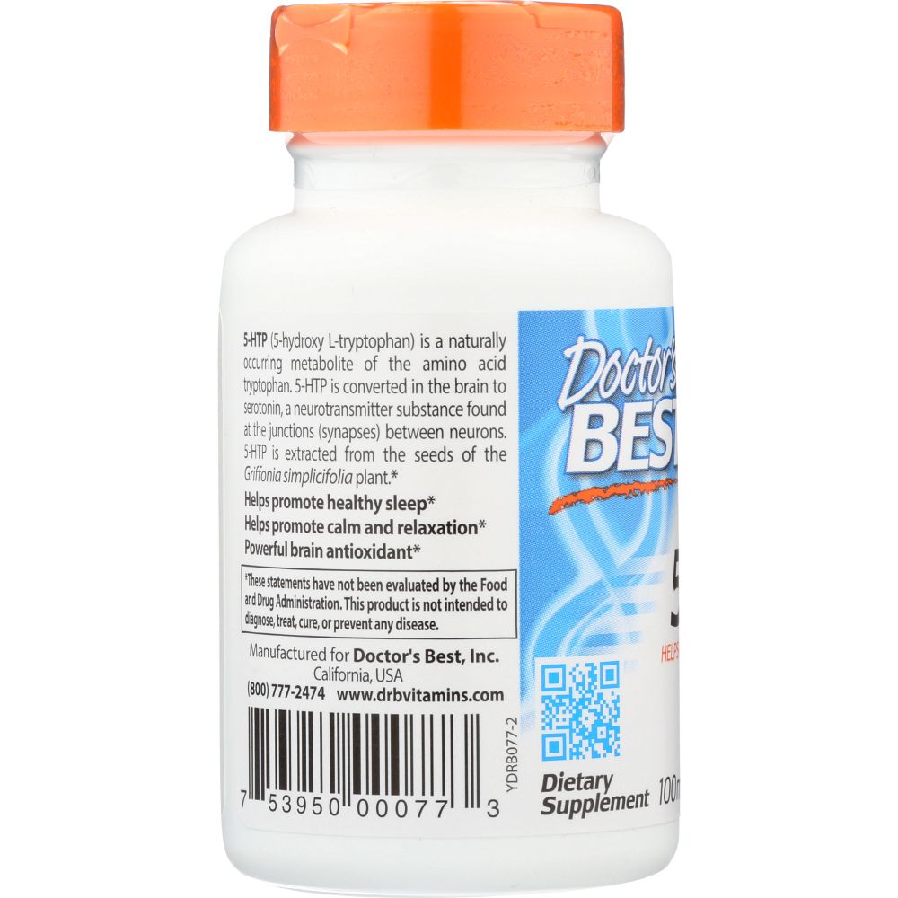 DOCTORS BEST: 5 HTP 100 mg, 60 vc