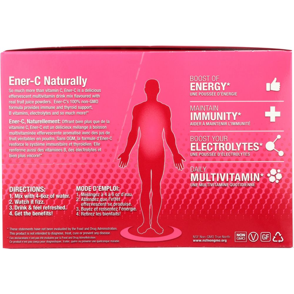 ENER LIFE: Raspberry Multivitamin Drink Mix, 30 pc