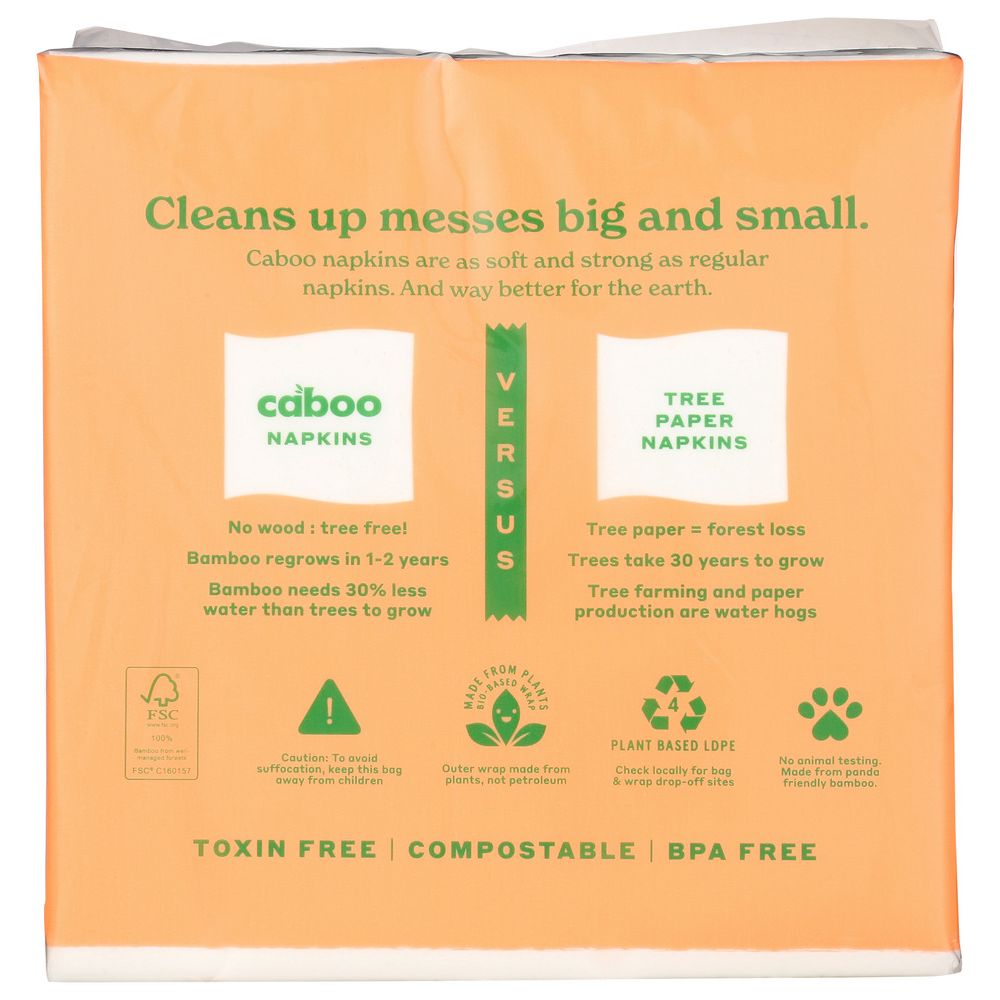 CABOO: 1-Ply Table Napkins 250 Sheets, 1 Pack