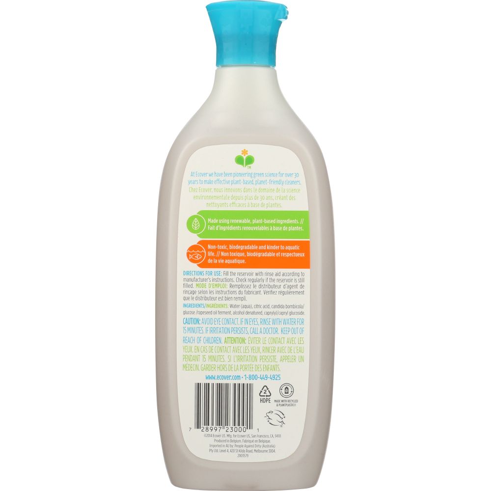 ECOVER: Dishwash Rinse Aid, 16 oz