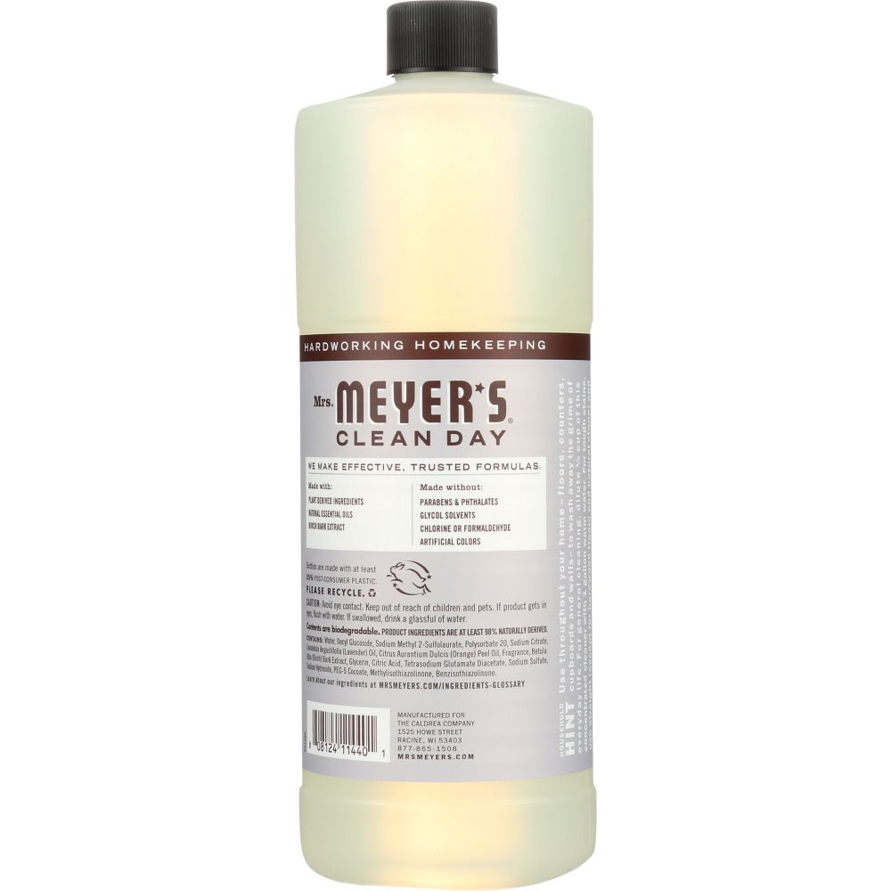 MRS MEYERS CLEAN DAY: Lavender Multi Surface Concentrate, 32 oz