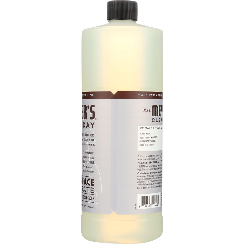 MRS MEYERS CLEAN DAY: Lavender Multi Surface Concentrate, 32 oz