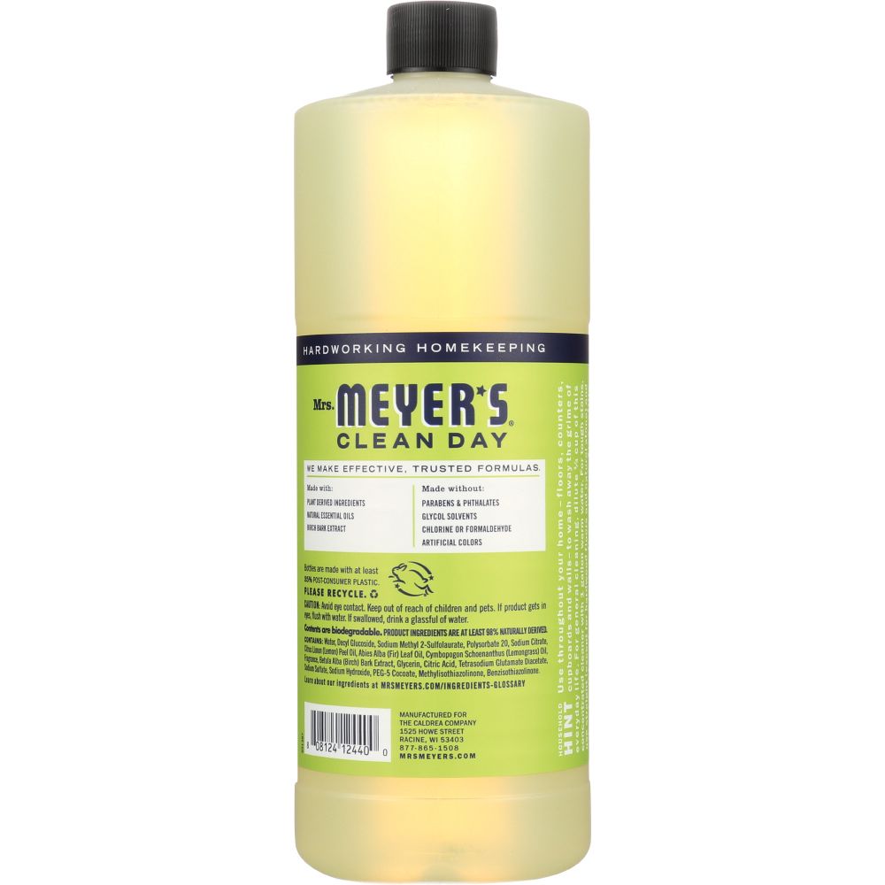 MRS MEYERS CLEAN DAY: Lemon Verbena Multi-Surface Concentrate, 32 oz