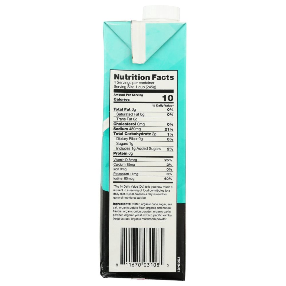 OCEANS HALO: Organic No Beef Broth, 32 oz